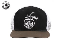 Capas de béisbol de malla blanca de 6 panel personalizada personalizada