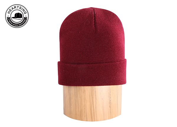 Hombo de gorro personalizado Fashion Custom Winter Red Beanie-B007