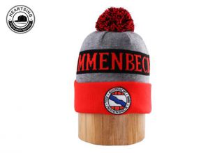 Hat de punto de punto de espía gris personalizado personalizado B014