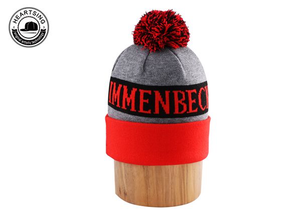 Hat de punto de punto de espía gris personalizado personalizado B014