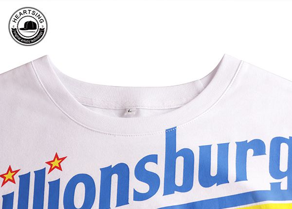 camisetas personalizadas para hombres moda personalizada con estampado de algodón amarillo blanco thish-tsh001