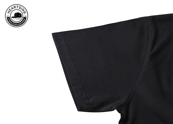 camisetas personalizadas para hombres moda personalizada con estampado de algodón negro thish-tsh002