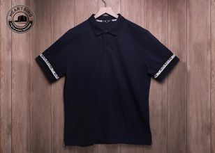 camisetas personalizadas para hombres moda personalizada algodón negro estampado polo thish-tsh003