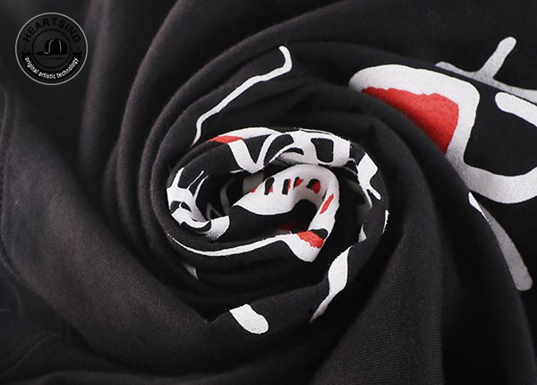 Camisetas al por mayor Fashion Fashion de algodón negro Tieta THSH006