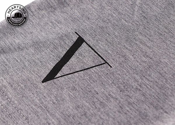 Camisetas al por mayor Fashion de moda gris estampado de algodón THSH008