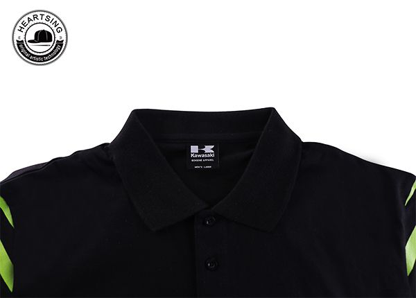 Camisetas al por mayor Fashion Fashion Green Black Cotton Tint Camiseta-Tsh009