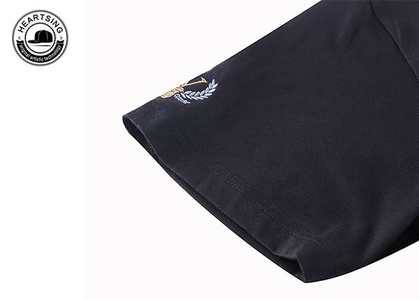 Camisetas baratas al por mayor moda de algodón de algodón negro THISH-TSH011