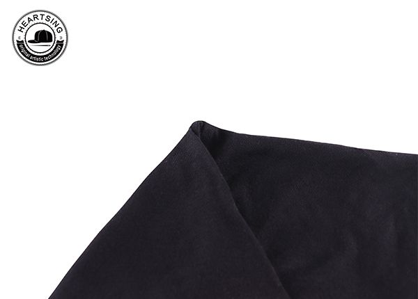 Camisetas baratas al por mayor moda de algodón negros Tampón de estampado de algodón TSH012