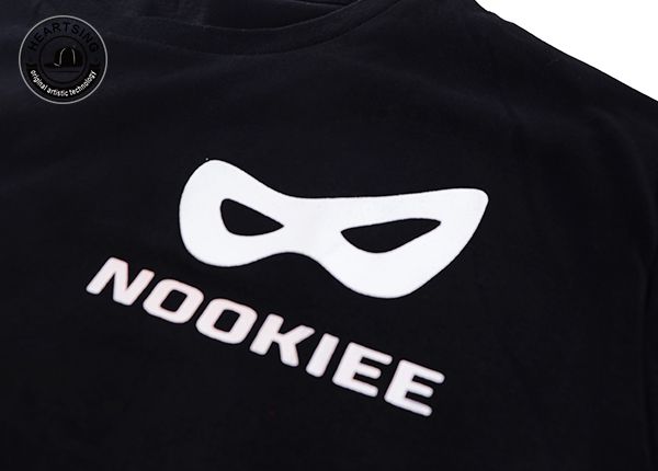 Camisetas baratas al por mayor moda de algodón negro Tampón de estampado de algodón THSH013