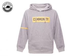 Capianas de jueves personalizadas Fashion Fashion Grey Print Hoody-HD002
