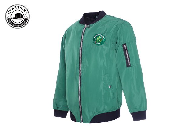 chaquetas baratas al por mayor chaqueta verde personalizada-jck004