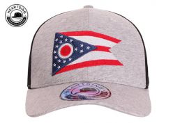 Capas de béisbol de forma gris y negra Sombreros de béisbol ajustados personalizados para mayoristas