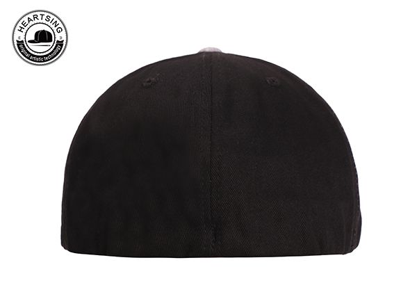 Detención de la gorra de béisbol de forma gris y negro personalizado