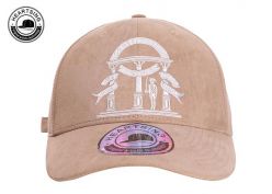 Capilla de béisbol de gamuza para mujeres Ladies Caza de béisbol de color caqui con cierre de correa de gamuza