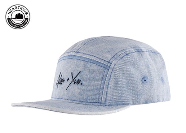 Inclinación de tapa del campamento de mezclilla de mezclilla azul claro