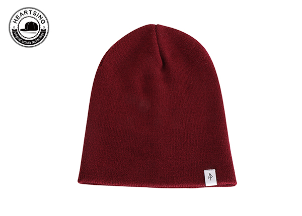 Vino de invierno de moda de moda personalizado al por mayor gorro de punto rojo