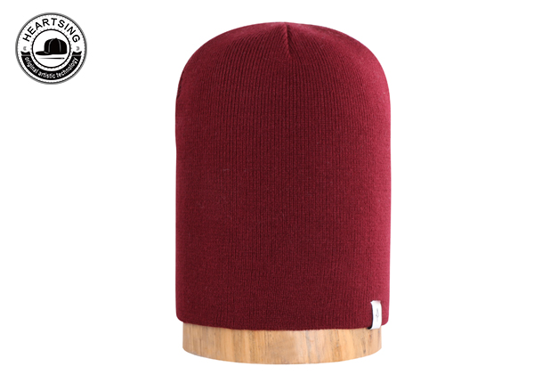 Vino de invierno de moda de moda personalizado al por mayor gorro de punto rojo