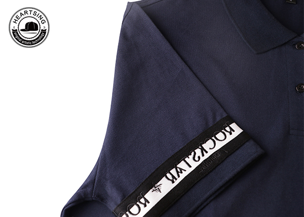 Camiseta de polo de estampado de algodón negro de moda personalizado al por mayor.jpg