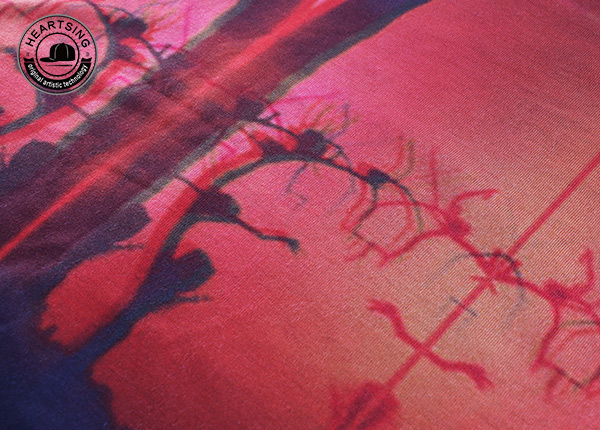 Camiseta de estampado de algodón negro de moda rojas de moda personalizada. JPG