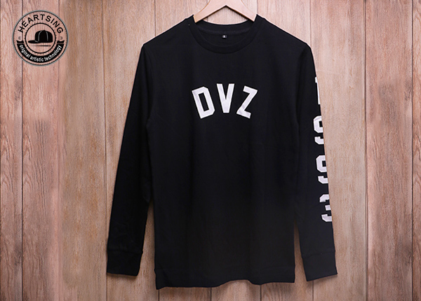 Camiseta de estampado de algodón negro de moda personalizado al por mayor.jpg