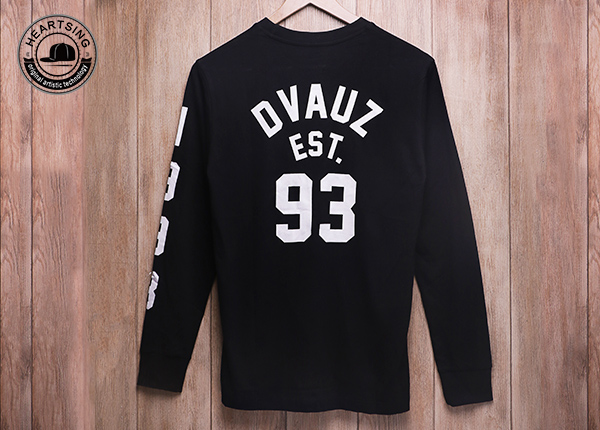 Camiseta de estampado de algodón negro de moda personalizado al por mayor.jpg