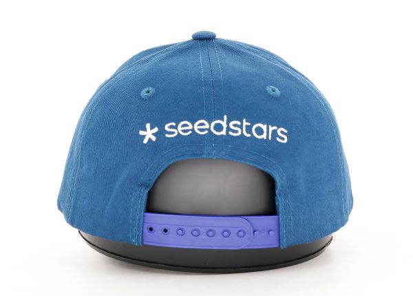 Atrás de la gorra de béisbol bordado azul personalizado