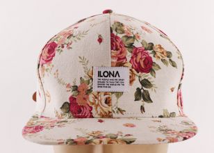 Hombres de algodón crema de algodón Floral Tapa Snapback Snapback Floral Snapback Sombreros