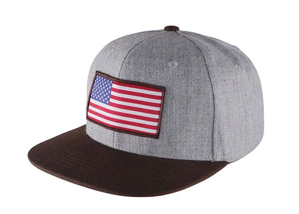 Inclinación de la bandera estadounidense personalizada Bill Bill Snapback sombrero