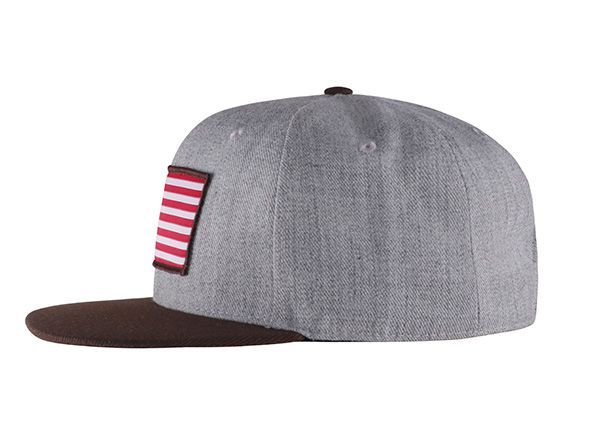 Lado de la bandera estadounidense personalizada Bill Bill Snapback Sombrero