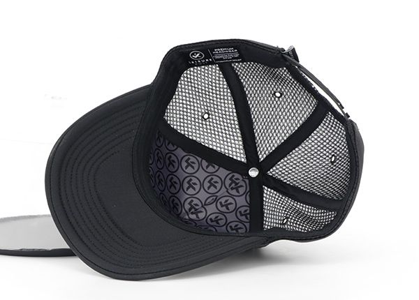 Dentro del sombrero de camionero snapback en blanco negro personalizado personalizado