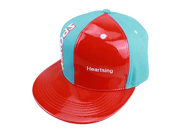 Slant of Leather Brimback Saptback con logotipo de bordado