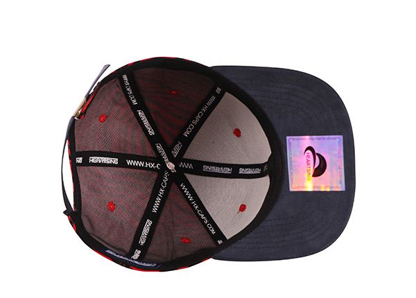 Dentro del cuero rojo negro hipster snapbacks rayas
