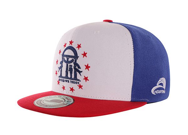 Inclinación de sombrero de hipback de hip hop blanca blanca personalizada