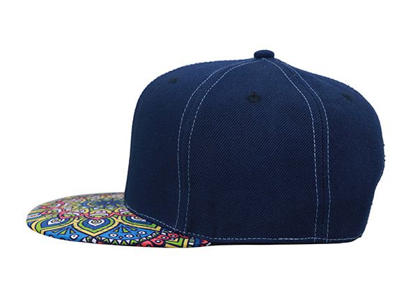 Lado de la marina Bandana impresa Fall Flat Bill Snapback Sapt