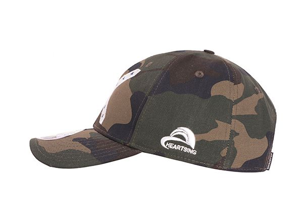 Lado de la gorra de béisbol de estilo militar de 6 paneles personalizados