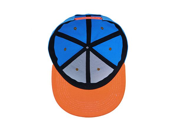 Dentro del cielo y la gorra de béisbol de algodón de algodón naranja con borde plano