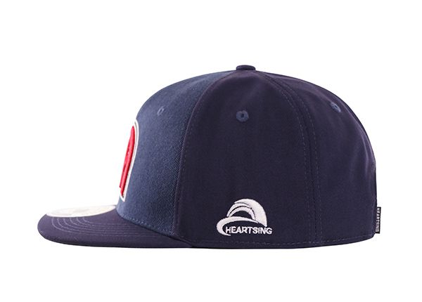 Lado del hombre acrílico acrílico marino oscuro deportes snapback