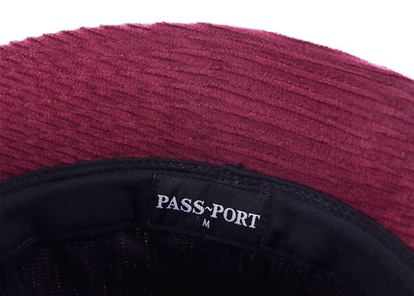 Sweat Band of Wine Red Fisherman Borded Hats con botón superior