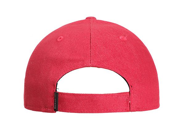 Atrás de la gorra de béisbol de 6 paneles de algodón rojo personalizado con cierre ajustable de velcro