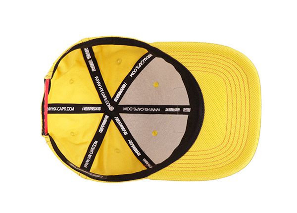 Dentro de la gorra de béisbol americana americana amarilla personalizada personalizada