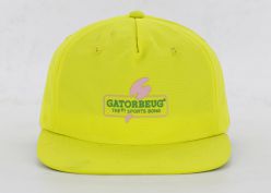 Todos los snapbacks personalizados de sombrero de snapback dorado con borde plano