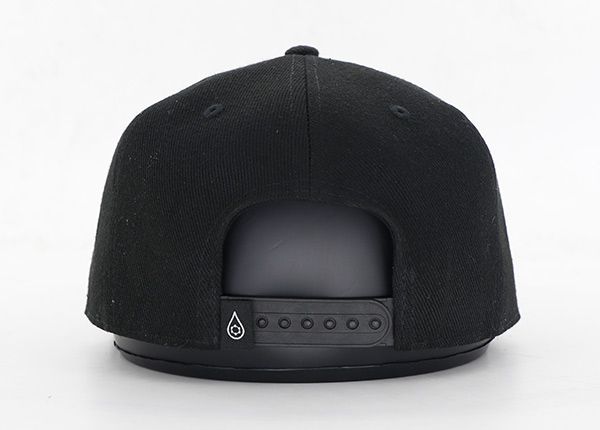 Back of Best Black Snapbacks con Sandwich Brim