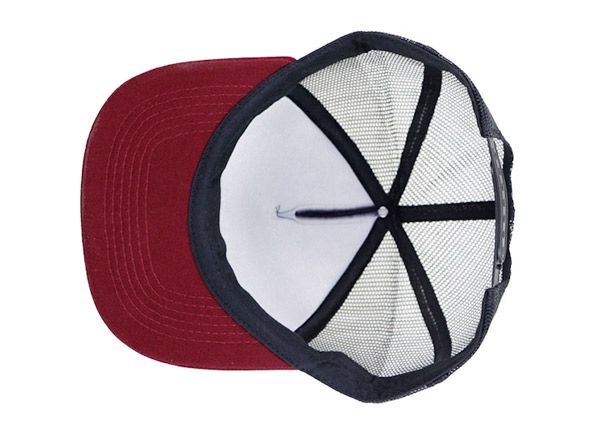 Dentro del sombrero de espuma de camionero snapback en blanco personalizado personalizado