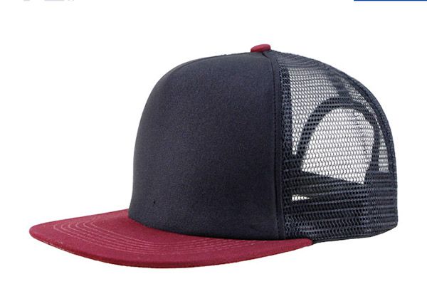 Inclinación del sombrero de espuma de camionero snapback en blanco personalizado personalizado