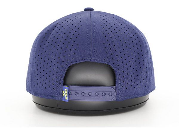 Detención de sombreros de camionero snapback azul personalizado con factura plana