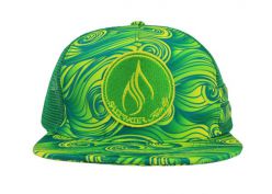 Capas verdes personalizadas de Snapback Trucker con parche con parche con parche