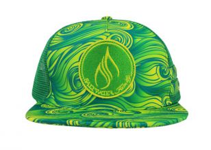 Capas verdes personalizadas de Snapback Trucker con parche con parche con parche