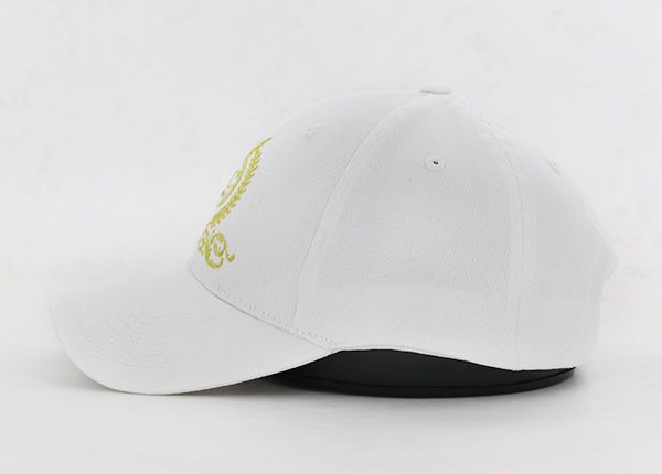 Lado del borde curvo doblado blanco snapback