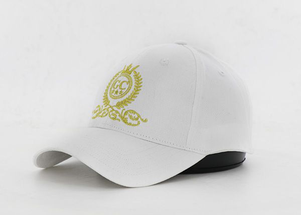 Inclinación de brillo curvado doblado blanco snapback
