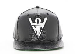 Snapbacks de moda Snapbacks de cuero personalizado con underbill verde
